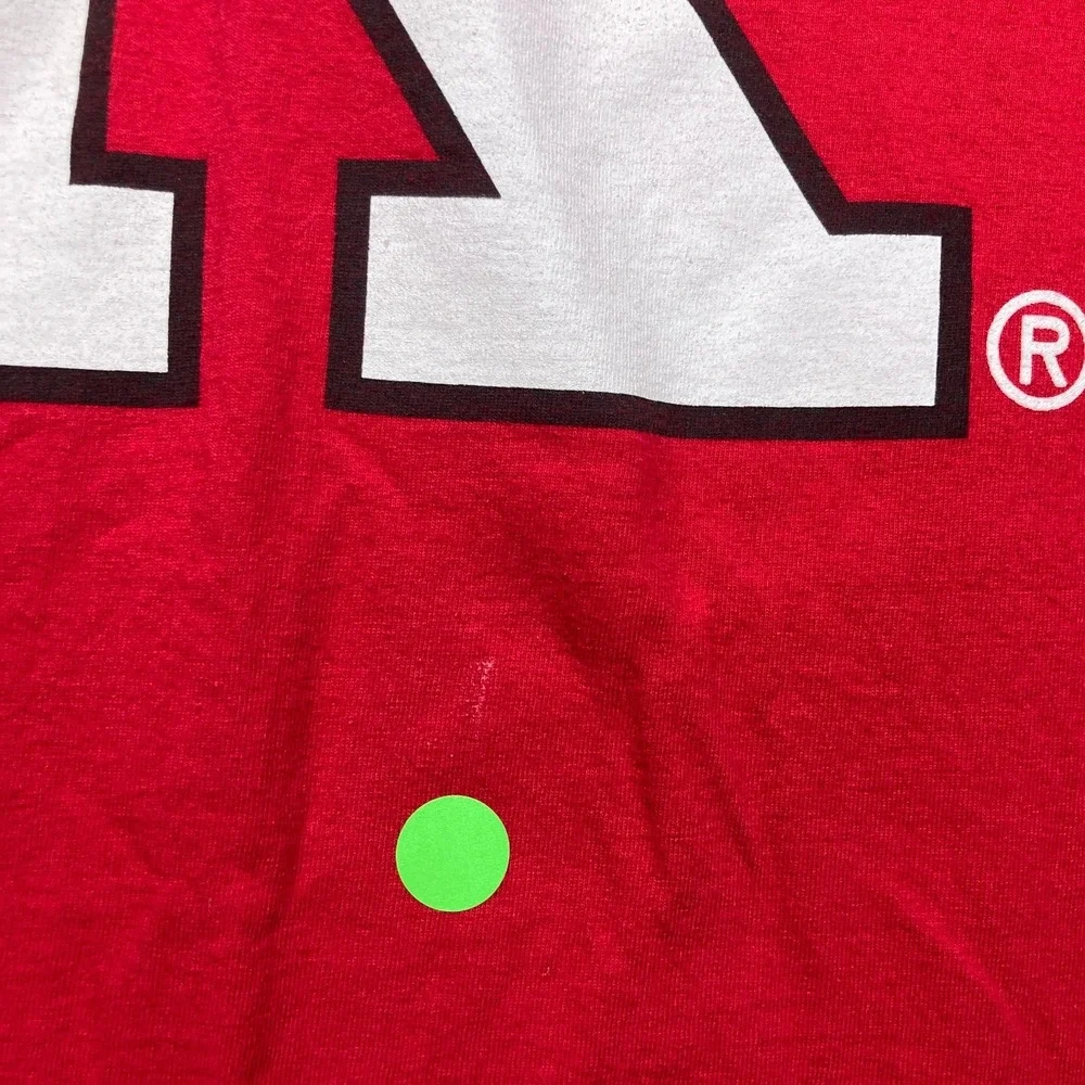Rutgers University Scarlet Knights T Shirt Adult 2X Red Short Sleeve‎ STAINS